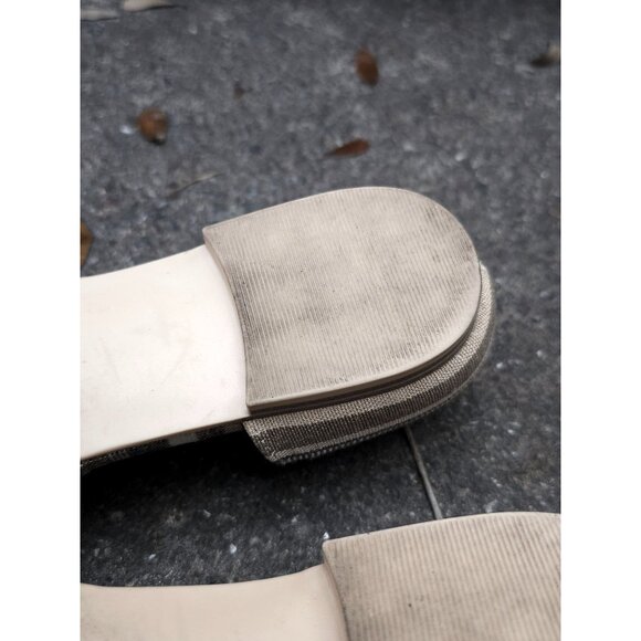 Isaac Mizrahi New York Green & Beige Patterned Flats - Picture 3 of 12